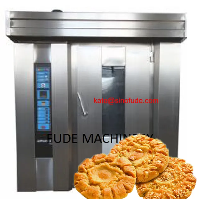 Industriële Elektrische Brood Bakken Oven / 16 Trays Hete Lucht Roterende Oven Voor Brood Maker Machine