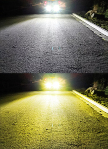 ไฟตัดหมอกสำหรับมอเตอร์ไซค์,ไฟสปอร์ตไลท์ Canbus LED สามนิ้วสองสีขาวเหลืองไร้ข้อผิดพลาดสำหรับโปรเจ็คเตอร์เลนส์ไฟ Led ทำงาน - Product Image 6