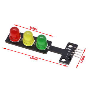 Mini 5V semaforo LED Display modulo per Arduino rosso giallo verde 5mm LED RGB-semaforo per il sistema semaforico modello