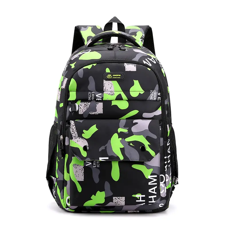 Large Capacity Waterproof Laptop Backpack Students Camouflage School Bag Light Backpack