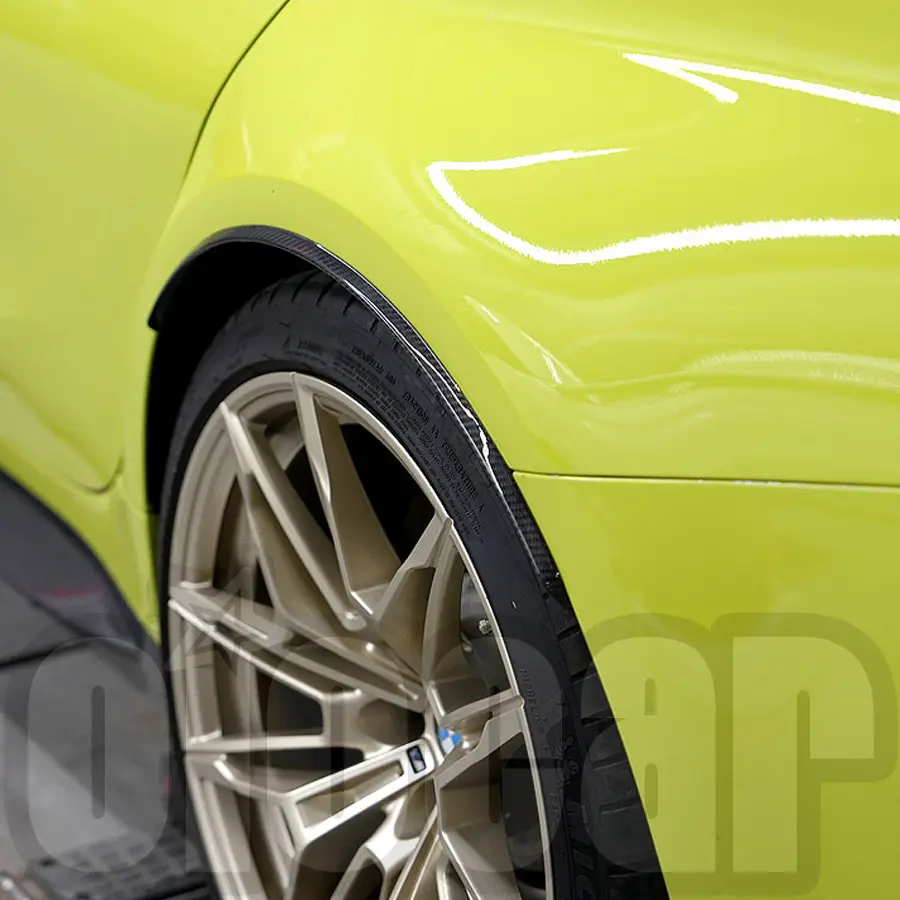 Oiomotors Dry Fibra De Carbono Traseira Roda Arch Extensão Arco Guardas Mud Flaps para BMW G80 M3