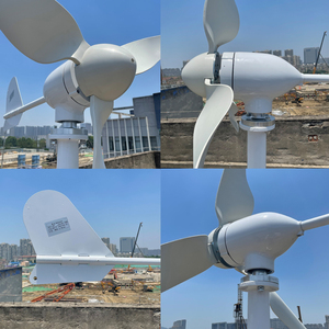 Fabrika doğrudan 1000w 24v 48v yatay eksen rüzgar türbini 3 bıçaklı rüzgar jeneratörü ev için fırıldak düşük başlangıç rüzgar hızlı - Product Image 6