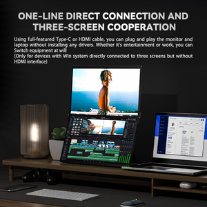 Eimio Customized 16&quot; 60HZ 2.5K Double Screen <strong>Display</strong> Laptop Dual Screen <strong>Monitor</strong> Laptop Laptop Portable <strong>Monitor</strong> <strong>Computer</strong> External - Product Image 6