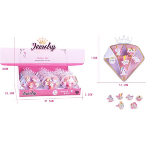 תיבת בובות trinket די יש סוגים שונים של טבעות לנערות