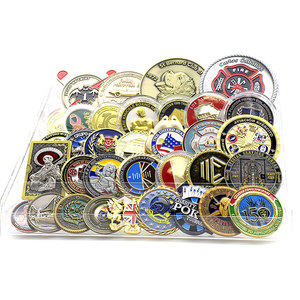 Bán buôn số lượng lớn giá rẻ tùy chỉnh trống kim loại kẽm hợp kim 3D men kỷ niệm thách thức đồng xu với đóng gói - Product Image 3