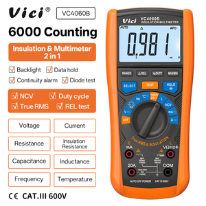 6000 Max basamak ile Vici yalıtım endüktans dijital multimetre yeni enerji Motor denetleyicisi vc40 - Product Image 1