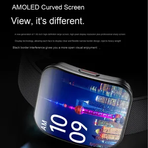 U17 SmartWatch AMOLED Curved Screen Cross-Border for Bluetooth Call Voice Assistant <strong>Android</strong> Step Counting Alarm Clock for Sports - Product Image 2
