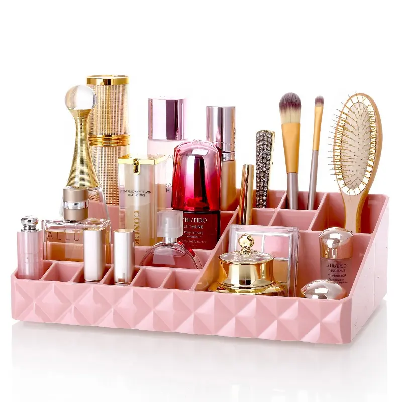Klarer Make-Up-Organizer Aufbewahrungsbox aus Kunststoff für Zuhause Kosmetik-Speicher Make-Up-Organizer für Zubehör