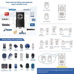 Rolling Code 433/315MHz Drahtlose Fernbedienung Türöffner Sender für automatische Tür YET2168 - Product Image 5