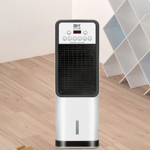Ventilador de ar condicionado refrigerado a água Ventilador elétrico vertical Aquecimento móvel doméstico e arrefecimento ventilador bladesess de dupla utilização
