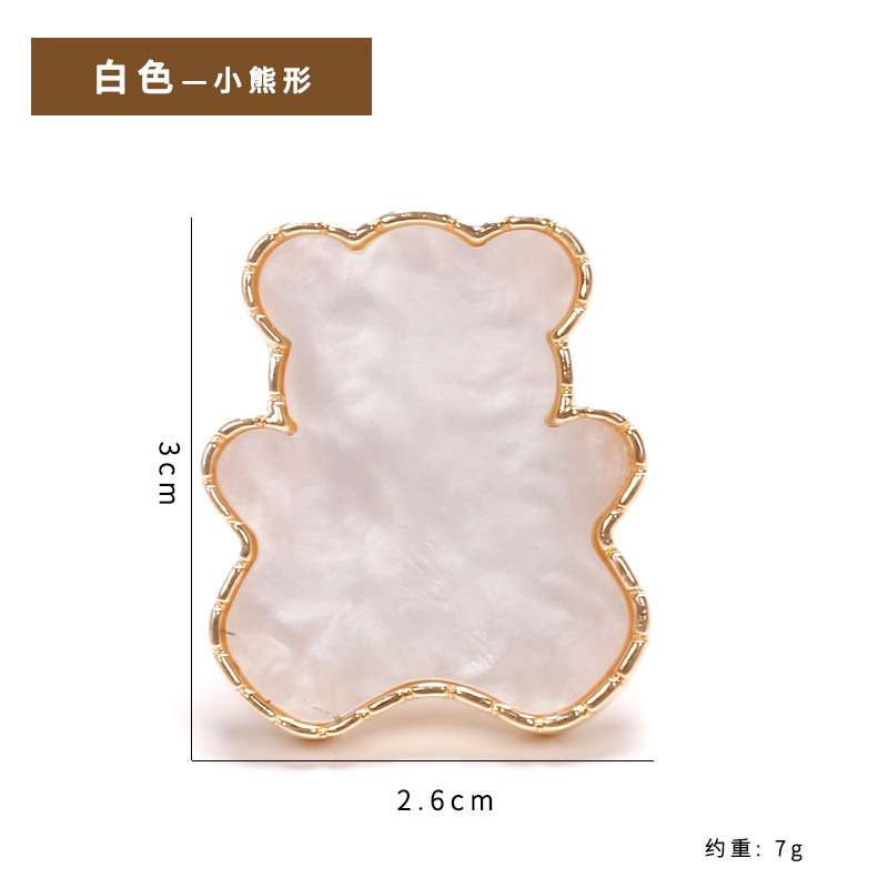Bear-shaped palette (white)