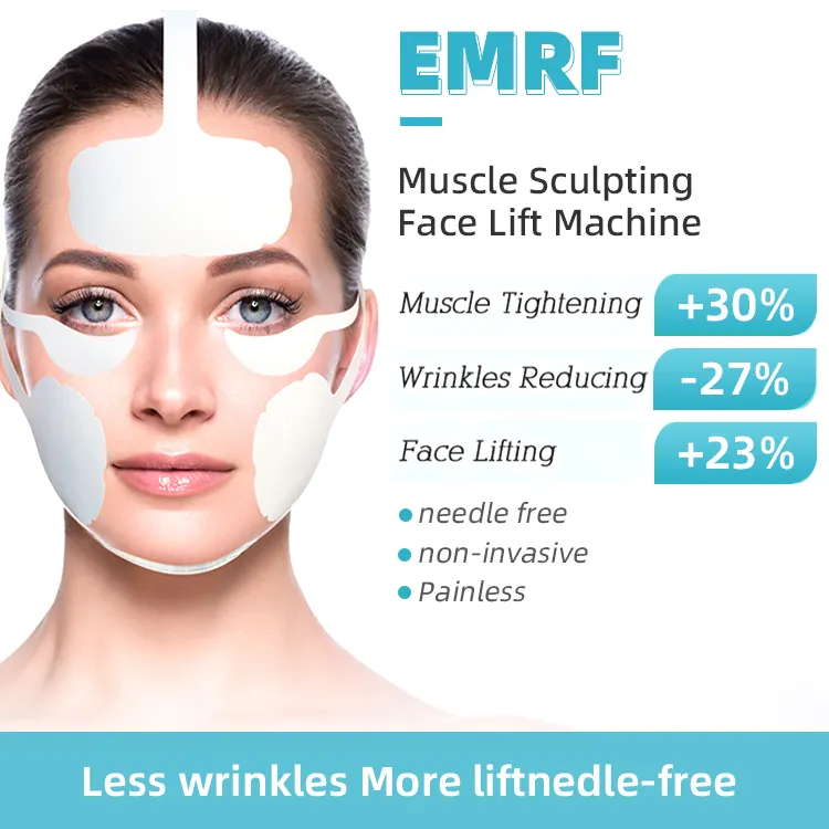 Mfface ems masseur dispositif de lifting du visage rf resserrement de la peau pe stimulateur musculaire du visage ems machine de lifting du visage
