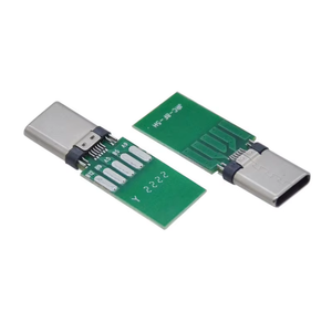 Usbrr güç teslimat USB 2.0 erkek 16 Pin 5 Pad süper hız tipi C konnektörü ile uzatma PCB hızlı şarj USB C fiş - Product Image 2