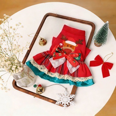 Snowflake Reindeer Christmas Dress