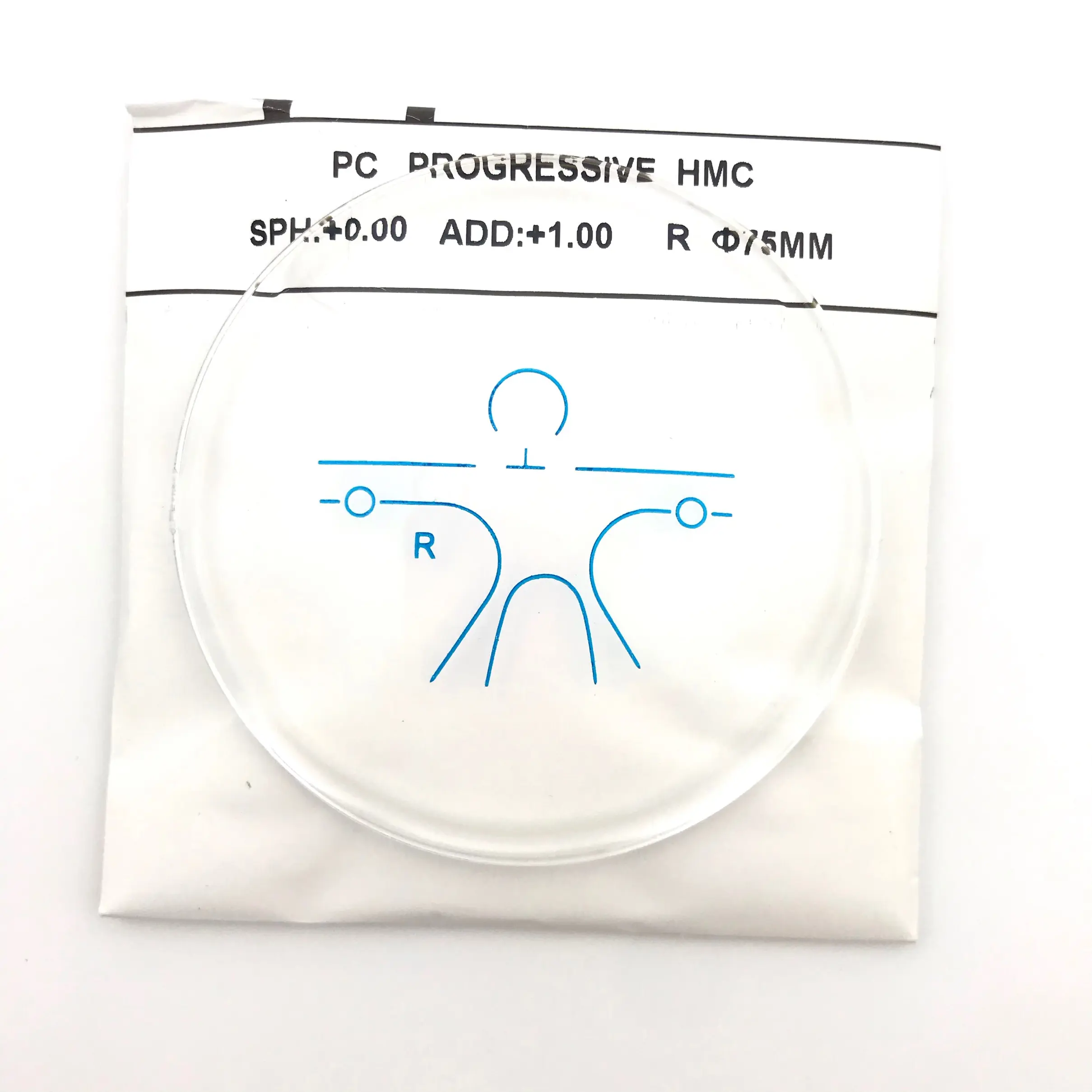 Lentes ópticas transparentes de policarbonato, lentes multifocales progresivas de PC HMC de fábrica, baratas en línea, 1.591