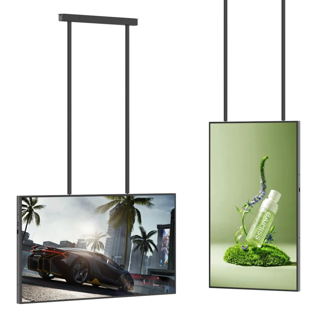 Panneau LCD suspendu au plafond Panneau d'affichage double face 43 pouces Guangdong Écran Led Panneau mural vidéo intérieur SDK 5 Ms,5 Ms 8528591090