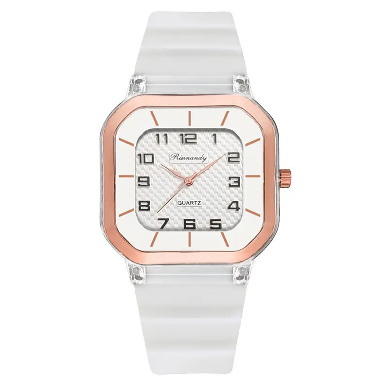 WJ-10442 vendita calda di alta qualità alla moda gelatina orologio in Silicone quadrato alla moda sport personalizzati quadrante digitale orologio al quarzo semplice