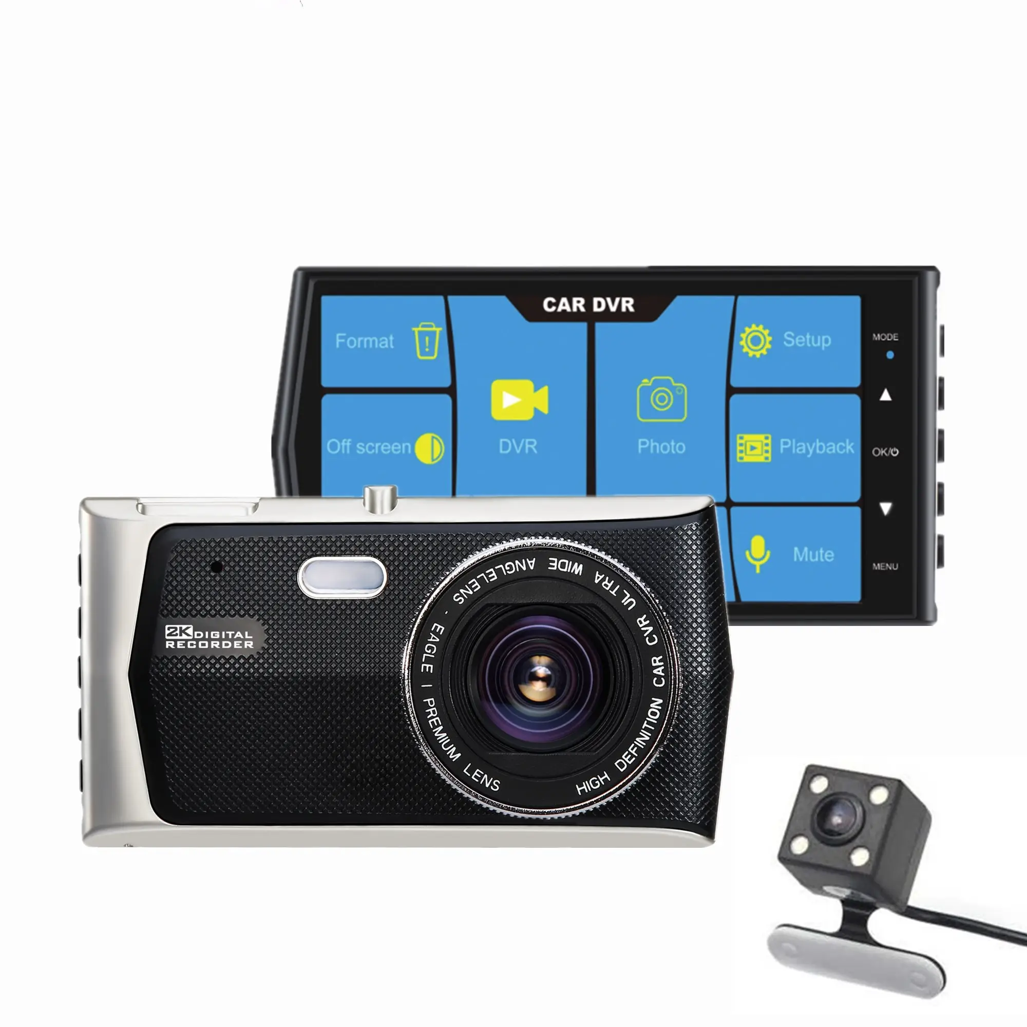 Touchscreen 4 Zoll Auto DVR Driving Recorder Kamera Tragbare Nachtsicht Auto Black Box Ultra dünne Driving Dash Kamera