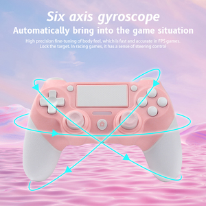 RALAN Pink Gamepad para PS4 consola PC Wireless Blue-Tooth Controller para Playstation 4 Game Joystick - Product Image 5
