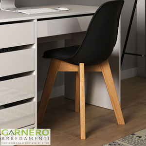 Escritorio DE JUEGOS DE 3 cajones rectangulares blancos de estilo moderno, mesa de ordenador de madera con almacenamiento ajustable para el hogar, oficina, sala de estar - Product Image 3