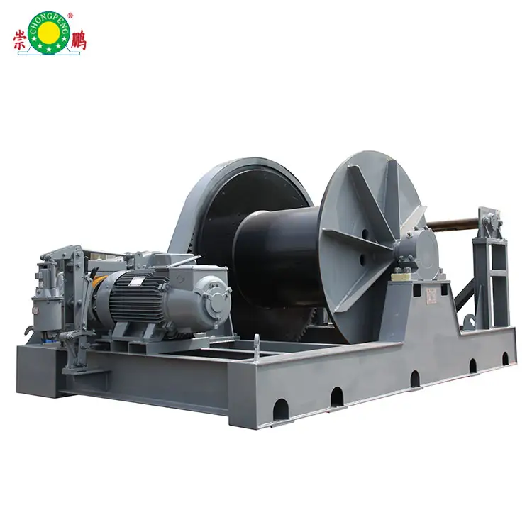 jm jk series 200m wire rope 10m/min speed 10t 50 ton single drum high speed capstan electric winch with high efficiency