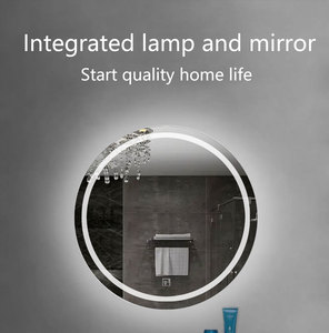 制造商点亮智能壁挂式带灯防雾镜Led圆形背光浴室镜 - Product Image 5
