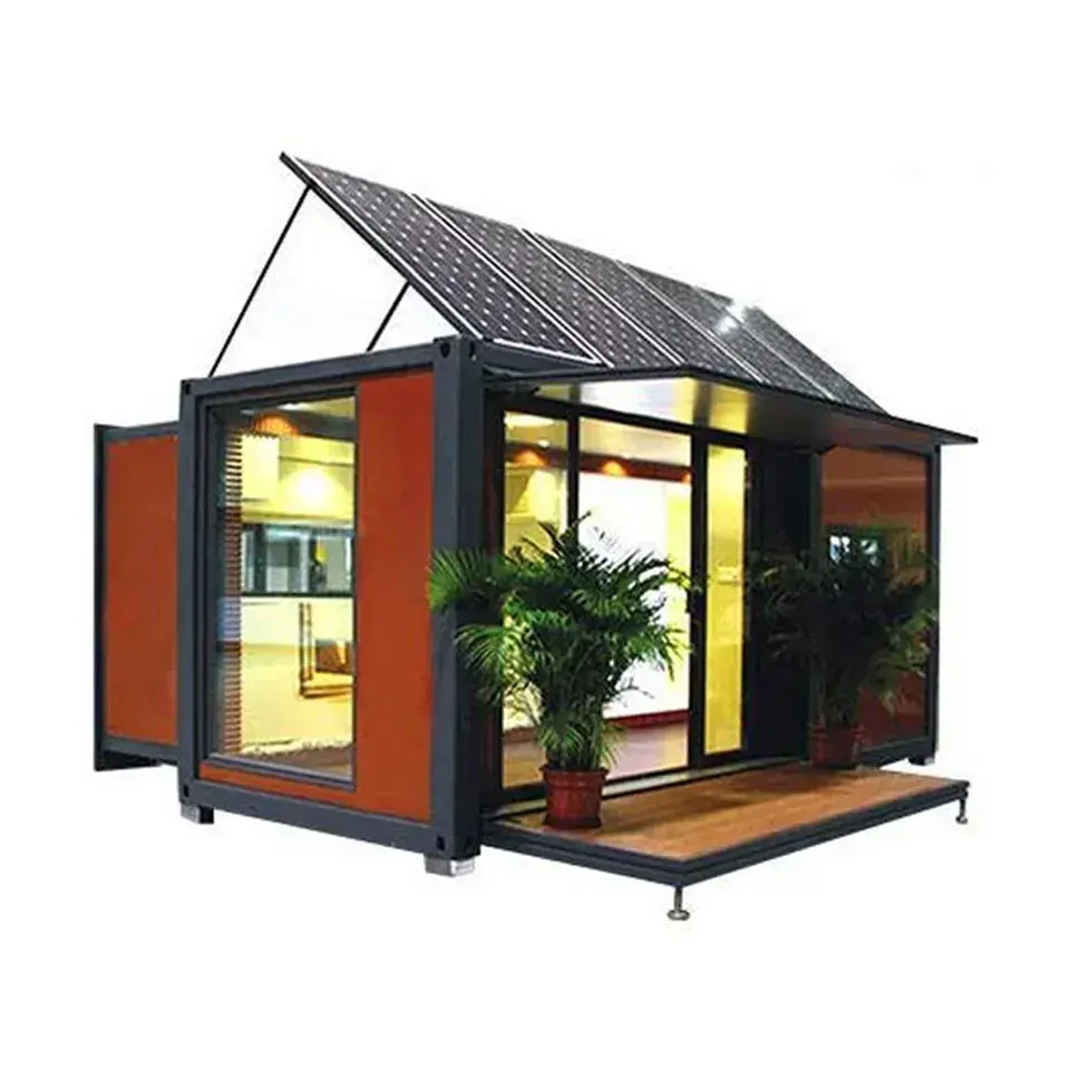 Very Popular Europe CE OEM ODM Modern Prefab Home Expandable Container House with Solar Energy