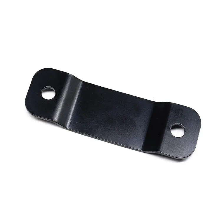 Customized Mold Punching Sheet Metal Bending Products Black E-coated Metal Clip