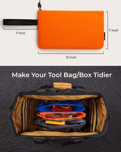 Nhà Máy Biểu Tượng Tùy Chỉnh Standup Dây Kéo Công Cụ Túi Xách Tay Vải Công Cụ <span class=keywords><strong>Pouch</strong></span> Cho Treo Đa Năng Lưu Trữ <span class=keywords><strong>Pouch</strong></span> Với Xử Lý - Product Image 6