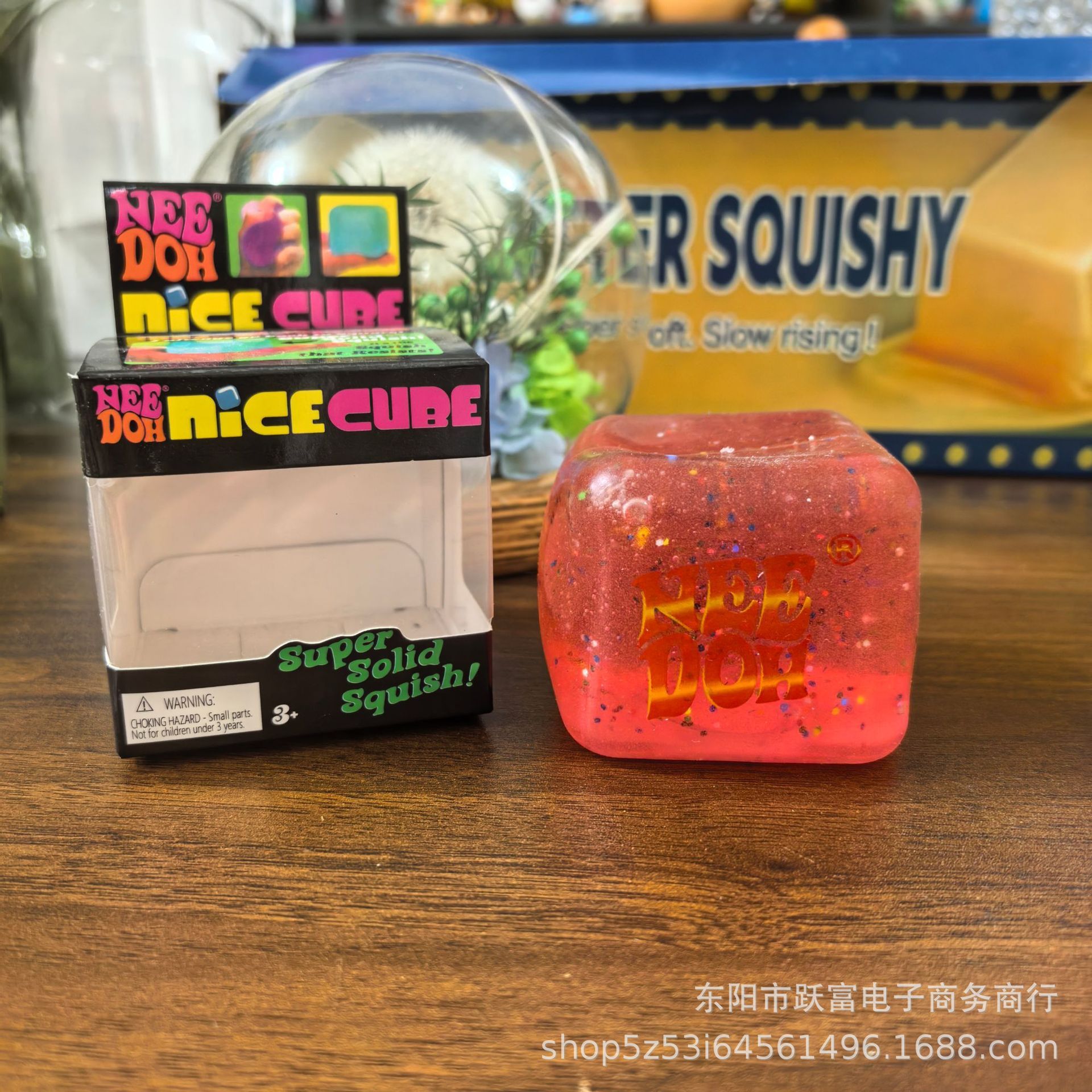 Glaçons phosphorescents au maltose-rose avec logo-210 g