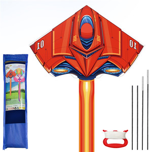 OEM/ODM定制设计DIY飞机卡通图案沙滩玩具最大专业风筝带风筝飞线 - Product Image 2