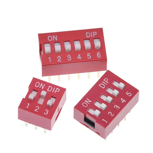 Slide Type <strong>Switch</strong> Module <strong>1</strong> 2 3 4 <strong>5</strong> 6 7 8 10Pin 2.54mm Position Way DIP Red Pitch Toggle <strong>Switch</strong> Snap Dial <strong>Switches</strong> - Product Image 6