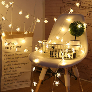 <strong>LED</strong> <strong>Snowflake</strong> Christmas Light <strong>String</strong> PVC Battery Operated <strong>Colored</strong> Lights for Tree Decoration for Landscape Use - Product Image 5