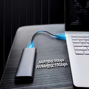 เคส M.2 NVMe PCIe SSD Type C USB 3.1 10Gbps B KEY B + M อุปกรณ์กุญแจอลูมิเนียมฟรี M2 SSD Enclosure - Product Image 5