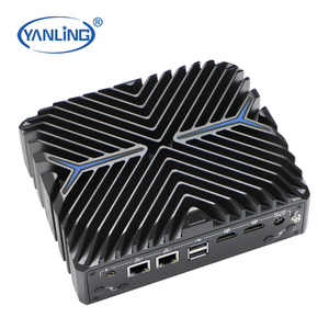 Mini Pc sin ventilador I7 de gama alta, soporte de computadora integrado, sistema Barebone 4K, Mini Pc de pantalla dual - Product Image 1