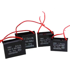 CBB61风扇启动电容器450V AC 0.8/1/2/3/4/5/6/7/8/10/12/15/16/18/20/25UF - Product Image 1