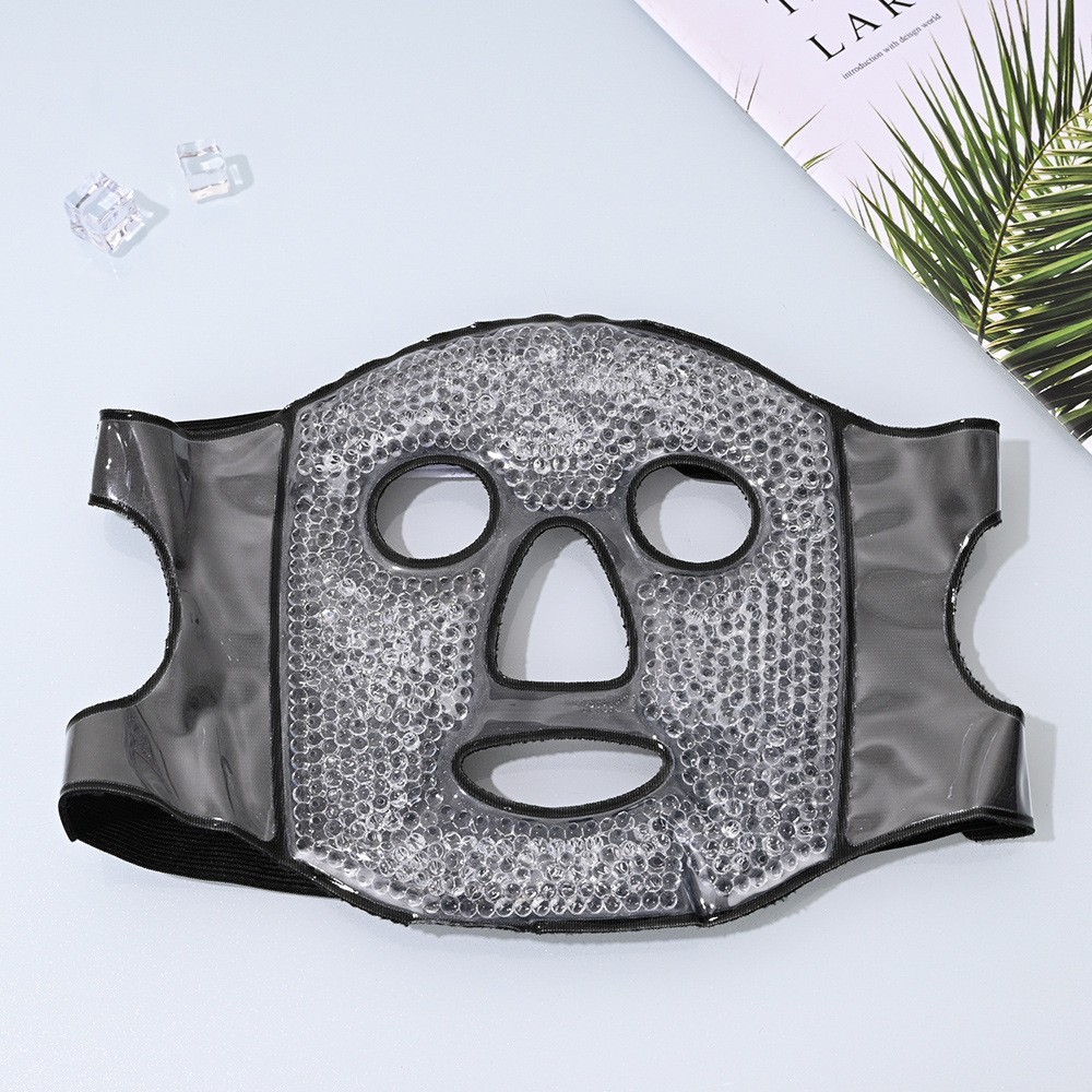 Ice mask black-white beads