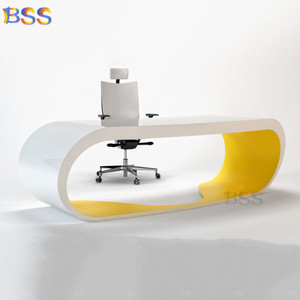 Creative Goggle Büro Schreibtisch Tisch Gelb Großhandel Boss <span class=keywords><strong>Computer</strong></span> Schreibtisch Modern Ceo Büro Schreibtisch und Stuhl Set