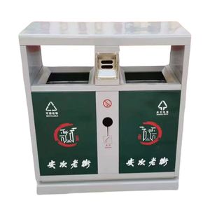 Factory <strong>Custom</strong> Compartment Trash Bin Galvanized Steel <strong>Garbage</strong> Can Sanitation <strong>Containers</strong> Recycling Bin - Product Image 6
