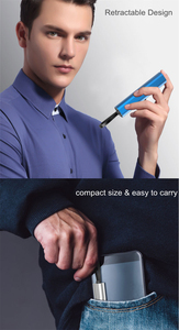 Yaratıcı hediye Metal malzeme geri çekilebilir 3 in 1 Usb şarj kablosu hızlı şarj tipi c cep telefonu şarj kablosu özel - Product Image 5