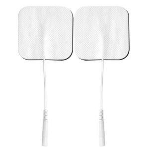 TENS unit mesin EMS untuk bantalan elektroda perekat pereda sakit pad persegi kompatibel elektroda hidrogel chiropraktik portabel - Product Image 1