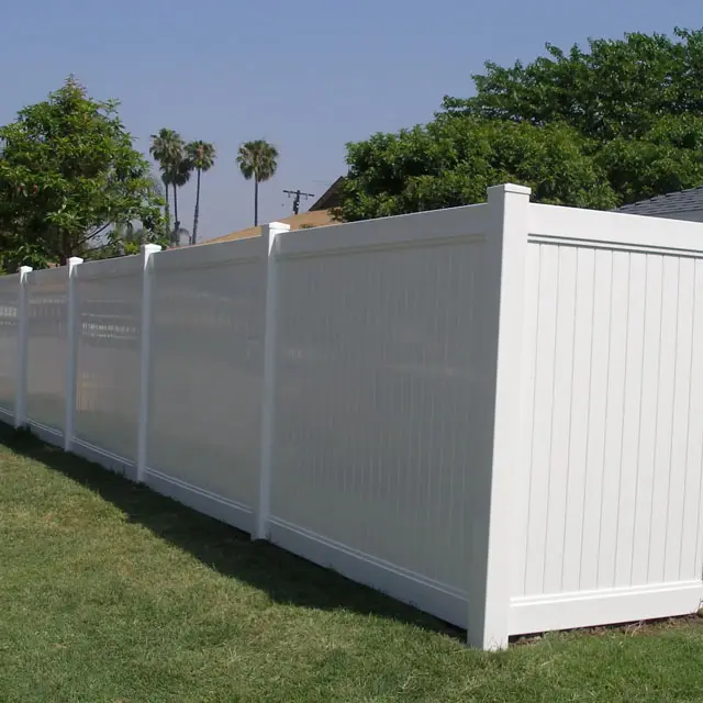 6 "x 8" White PVC Fencing Garden PVC Fencing weiß vinyl zaun panel