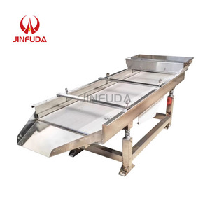 Tamiz vibratorio de grano de café rectangular de acero inoxidable Tamiz de vibración lineal de granos de cacao - Product Image 1