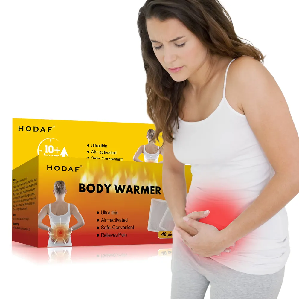 女性のための健康製品ボディコンフォートヒートパック月経痛緩和ウォームパッチ使い捨てサーマルウォーミングパッチ