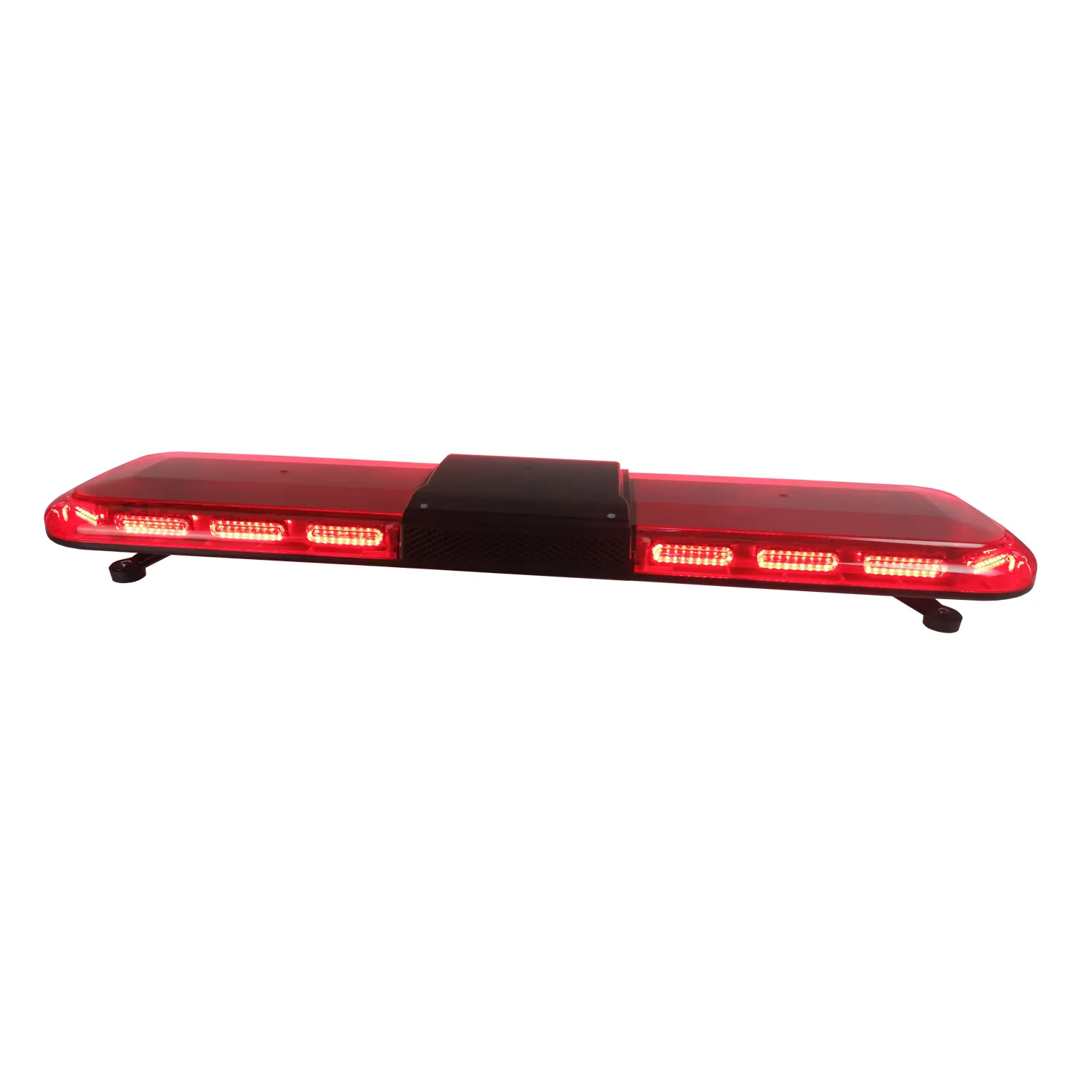 Barre lumineuse d'avertissement rouge de 48 pouces barres lumineuses de secours utilisées pour les véhicules de sécurité de camion de remorquage d'ambulance de pompiers