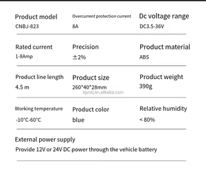 Auto Parts-Probador de circuito y sistema eléctrico de pluma de prueba automotriz multifuncional con función de diagnóstico de continuidad de línea - Product Image 6