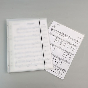 दस्तावेज़ स्टेशनरी आपूर्ति फ़ाइल फ़ोल्डर के लिए कस्टम लोगो कार्यालय टॉपलोडर शीट संगीत स्कोर भंडारण पुस्तक बाइंडर पीपी ए4 ओ रिंग - Product Image 1