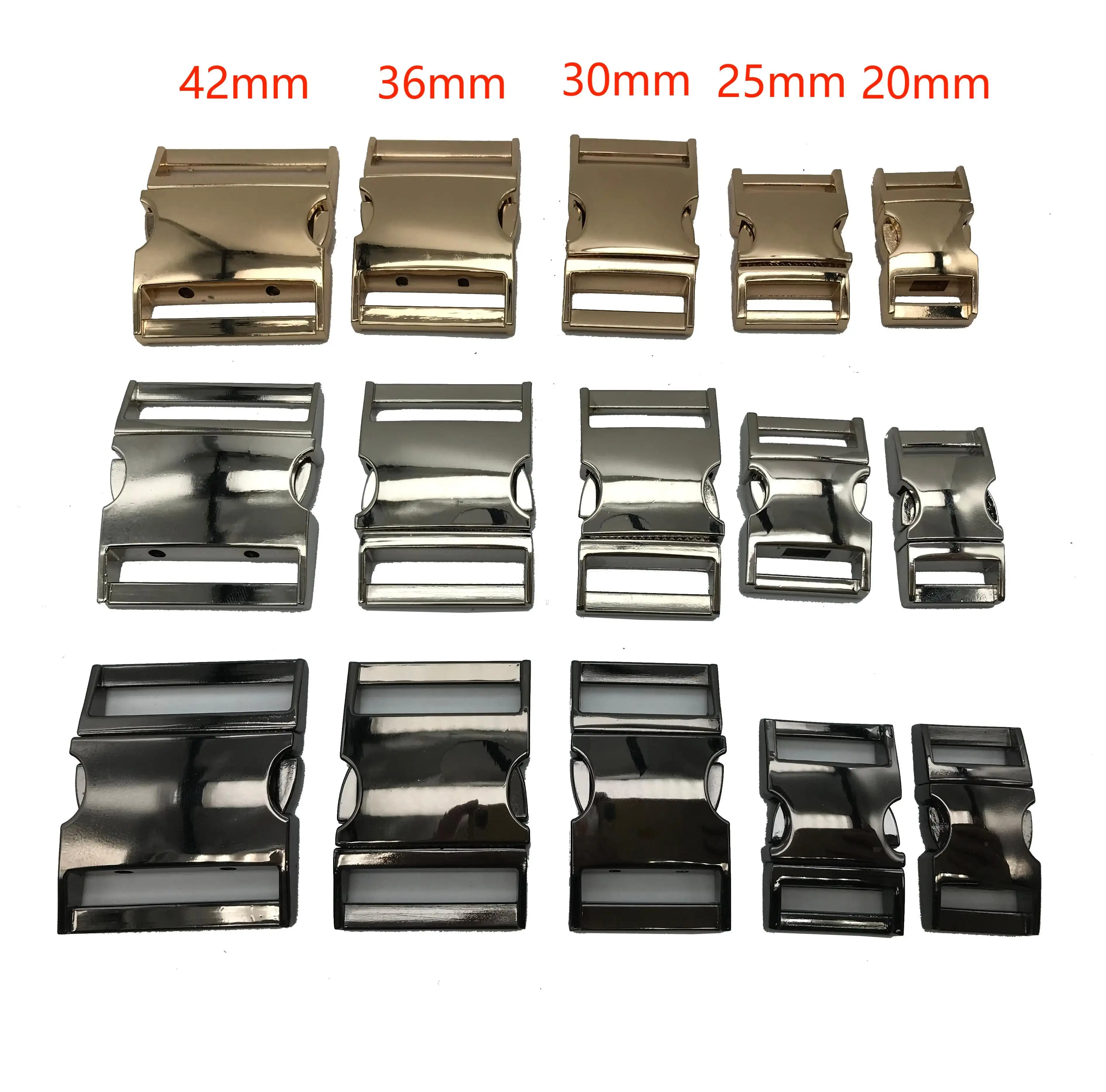 Metal Backpack Strap Buckle for DIY Bag Luggage Outdoor Backpack Strap Belt Webbing Quick Side Release Buckle