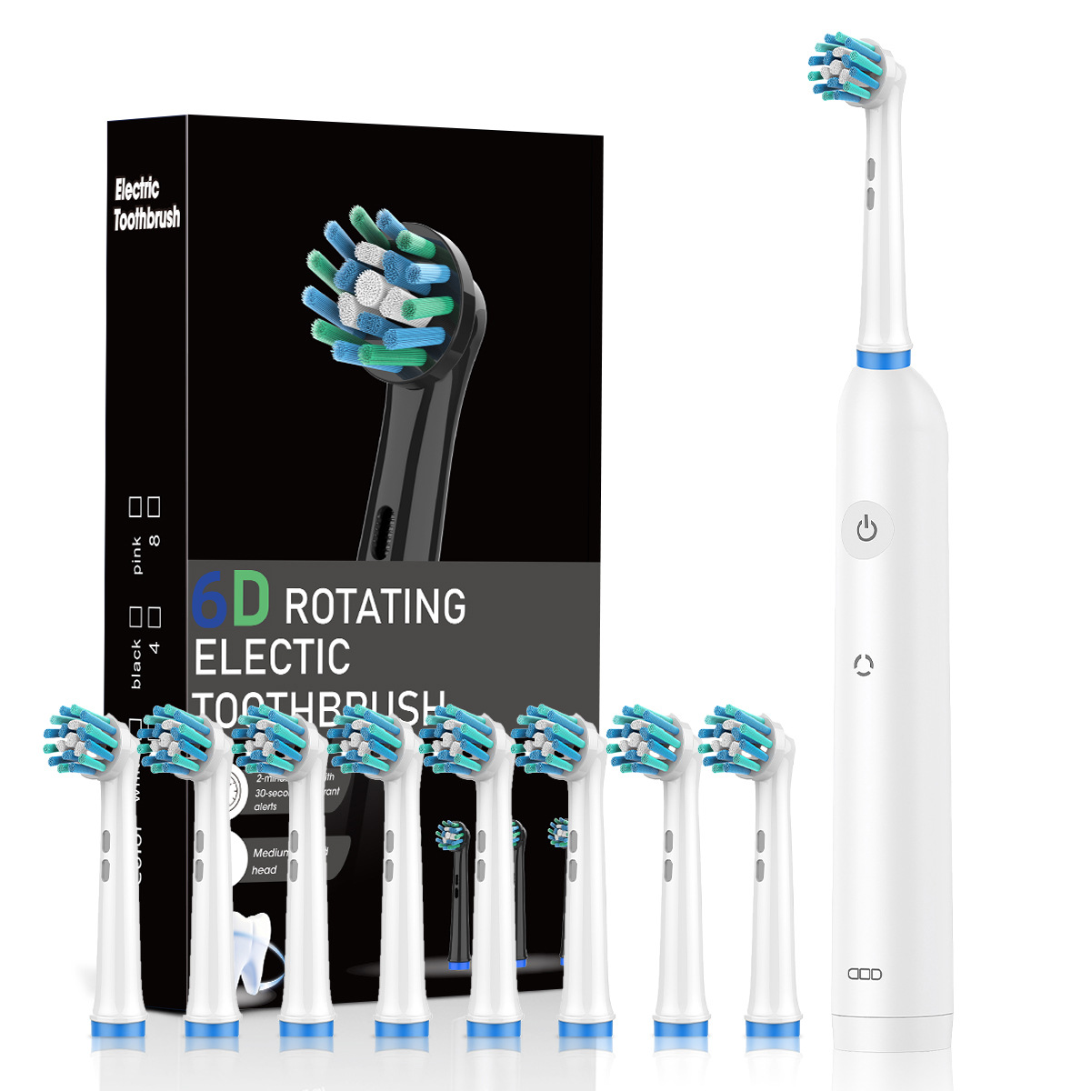 White 8pcs heads