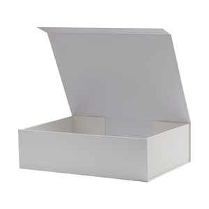 <strong>Plain</strong> White Large <strong>Rectangle</strong> Cardboard Gift Set <strong>Box</strong> Packaging <strong>with</strong> Magnetic <strong>Lid</strong> - Product Image 5